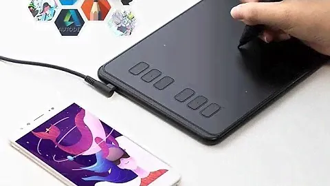 HUION H640P INSPIROY 6.3 X 3.9 inch Graphics Tablet (black) Unboxing - Flipkart