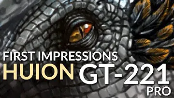 HUION GT-221 PRO first impressions