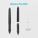 🛍 Цифровой Стилус HUION для аккумулятора PEN68DP68D, замена PC332PE330 для стилуса, фотография, фотография