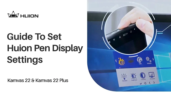 How to adjust Huion Pen Display Settings (KAMVAS 22 Series)?
