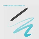 Безбатарейный стилус для графического планшета HUION PW201, графический планшет для рисования H430P, 4096 уровней (art.: 3920be65a70c2)