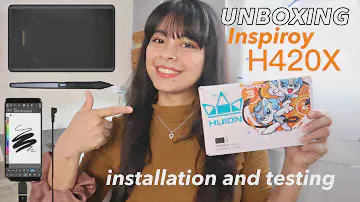 Unboxing Huion Inspiroy H420X Graphics Pen Tablet (Android Compatible) ❤︎ | emmy lou