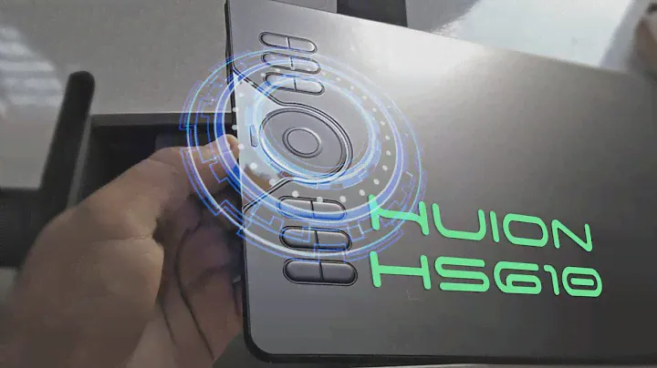 Huion hs610 drawing tablet unboxing