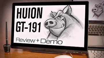 Huion GT-191 Kamvas Drawing Tablet...Is It Any Good? Honest Review and Demo
