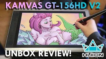 HUION KAMVAS GT-156HD V2 Pen Tablet Monitor - UNBOX REVIEW!