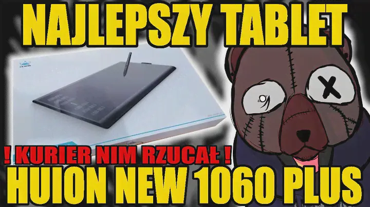 OPENING HUION NEW 1060 PLUS - Najlepszy i Najtańszy Tablet Graficzny! (Krita, Photoshop, Medibang)