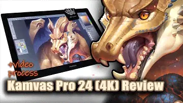 Huion Kamvas Pro 24 (4K) Review and Demo illustration