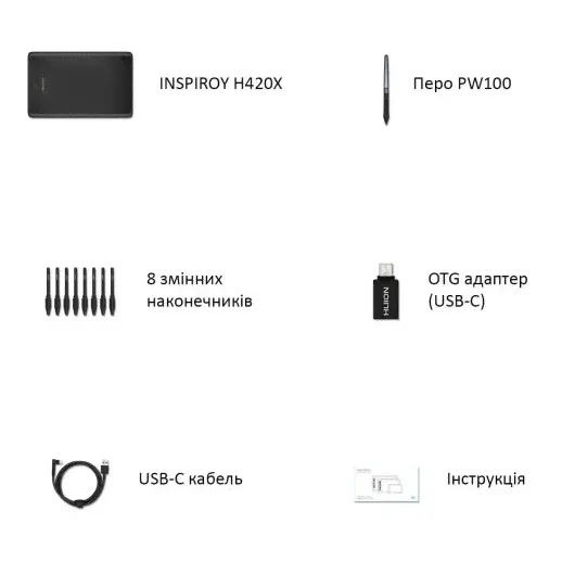 Huion Inspiroy H420X графические планшеты-0