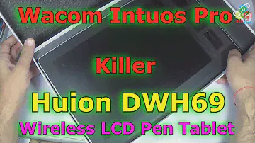 Wacom Intuos Pro Killer: беспроводной графический планшет Huion DWH69 с ЖК-дисплеем, распаковка и краткий обзор